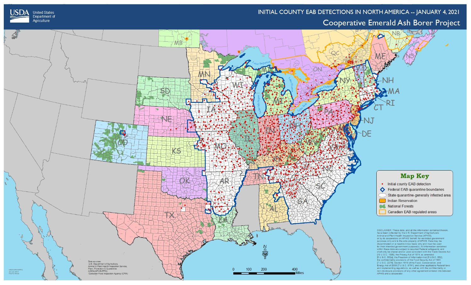 EAB Map US