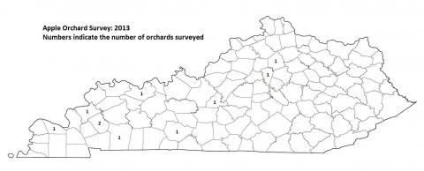 2013 Apple Orchard Survey Map