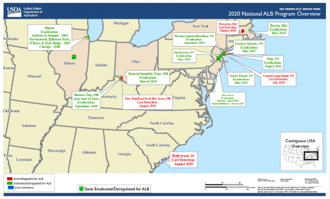 2020 National ALB Program Map